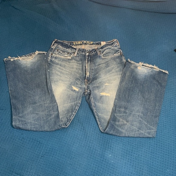 Rare 2000s Ezra Fitch jeans. 32x32 Distressed look. Baggy fit. - Picture 10 of 10